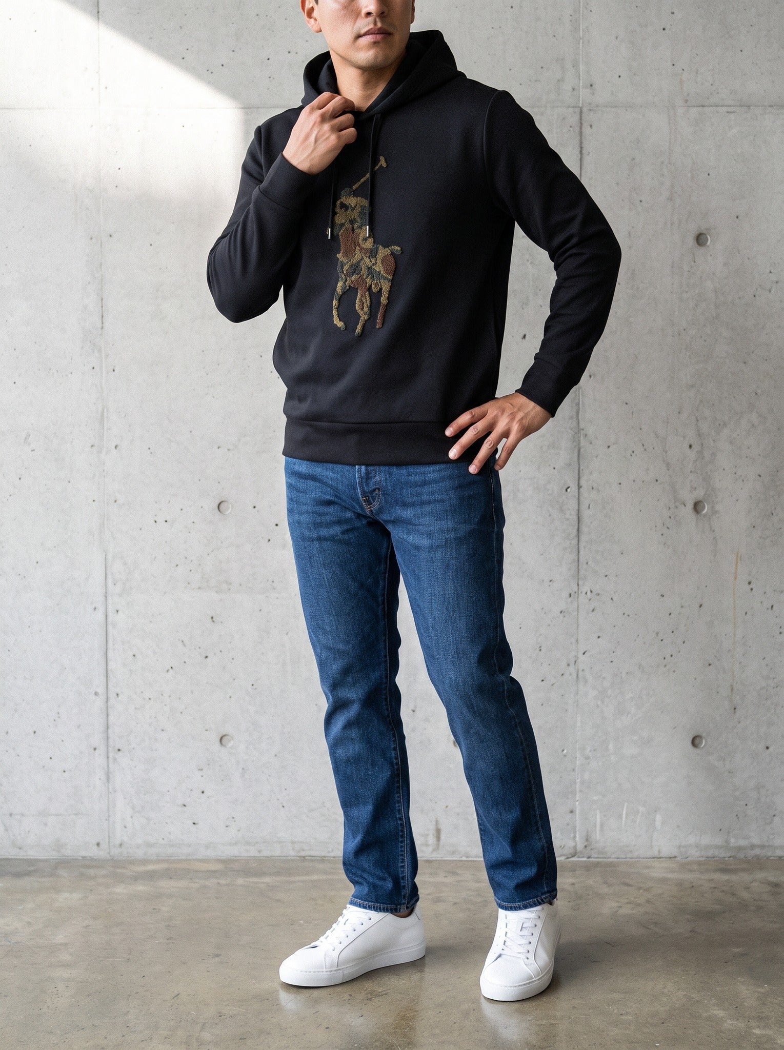 Sudadera Ralph Lauren camo logo - Boxroom