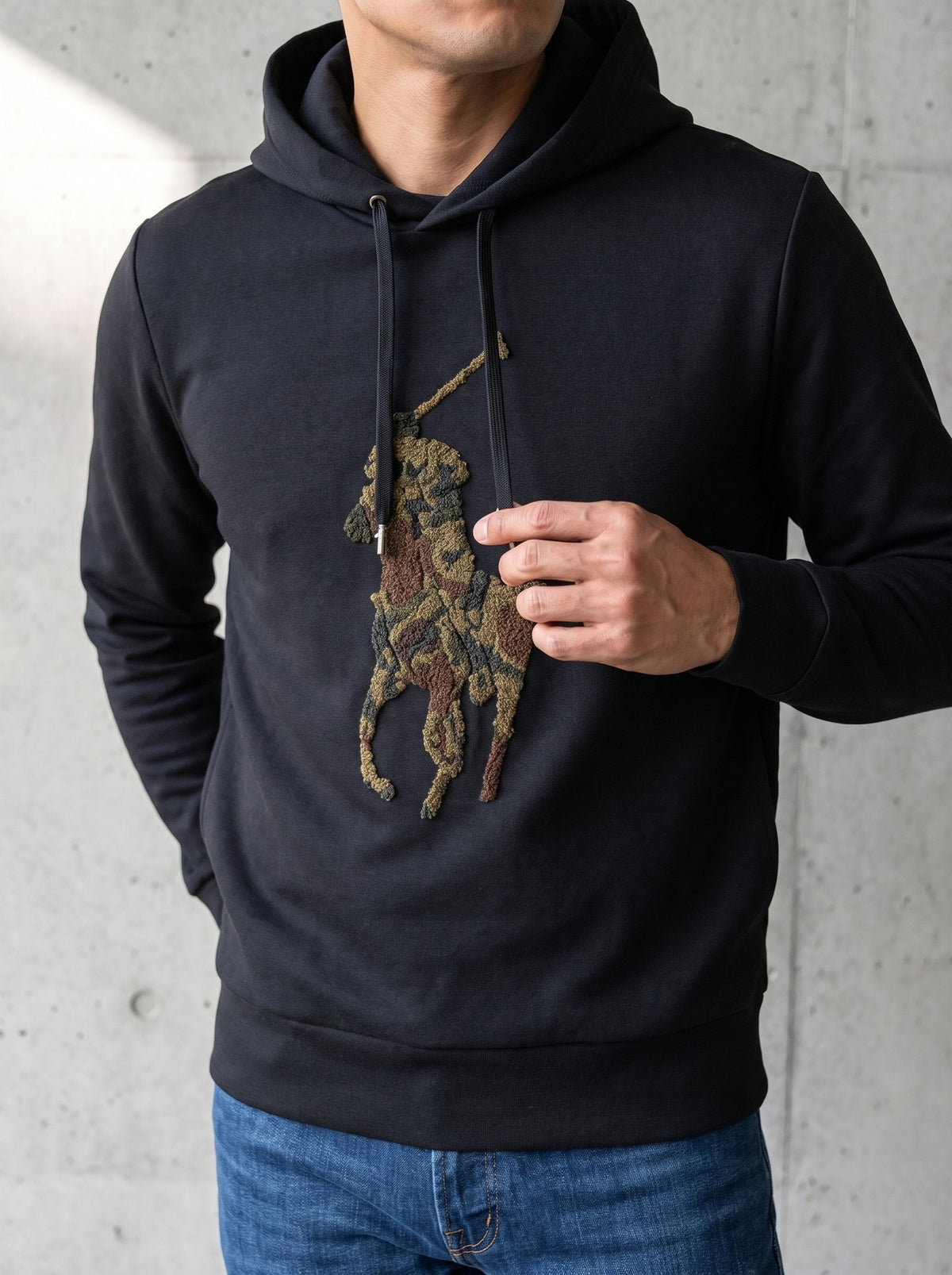 Sudadera Ralph Lauren camo logo - Boxroom