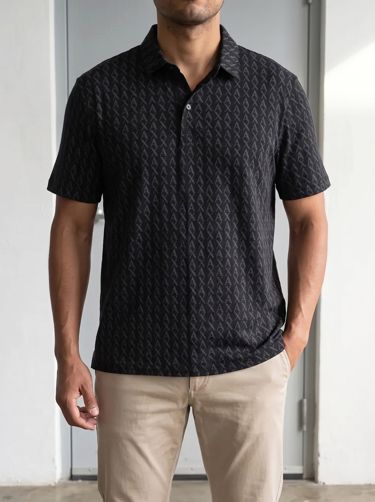 Tipo Polo Armani Exchange Monograma duplicado - Boxroom