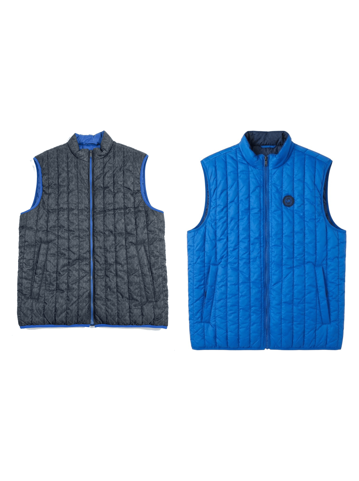 Chaleco Michael Kors doble vista (azul / gris) - Boxroom