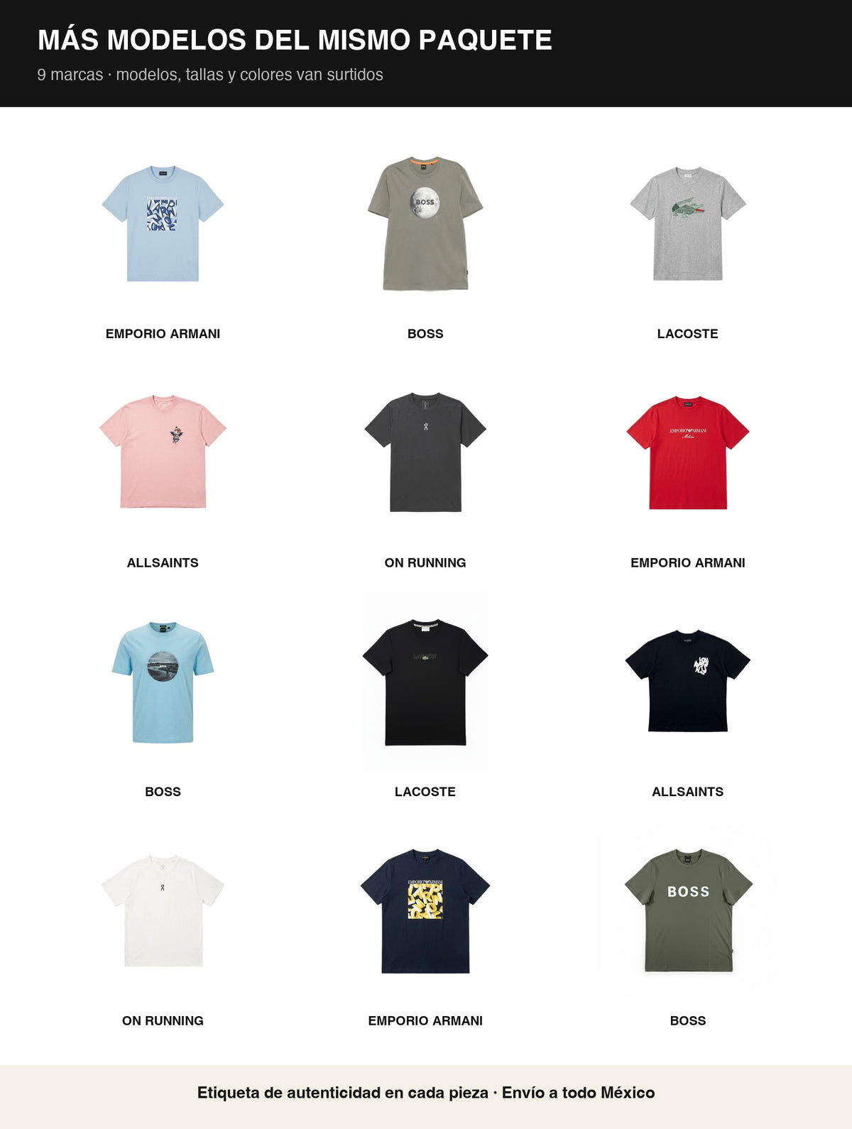 Paquete Mayoreo · 20 playeras de oportunidad + 20 playeras premium - Boxroom