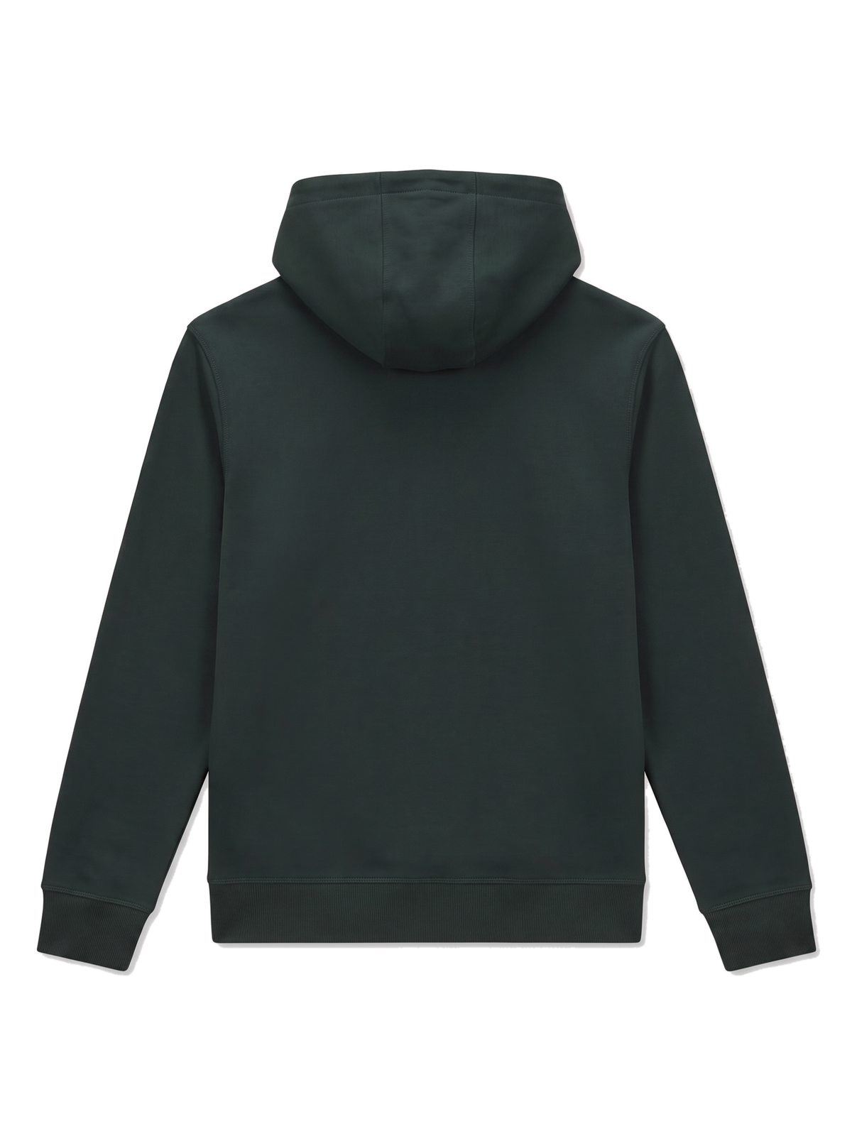 Sudadera BOSS con capucha verde oscuro - espalda