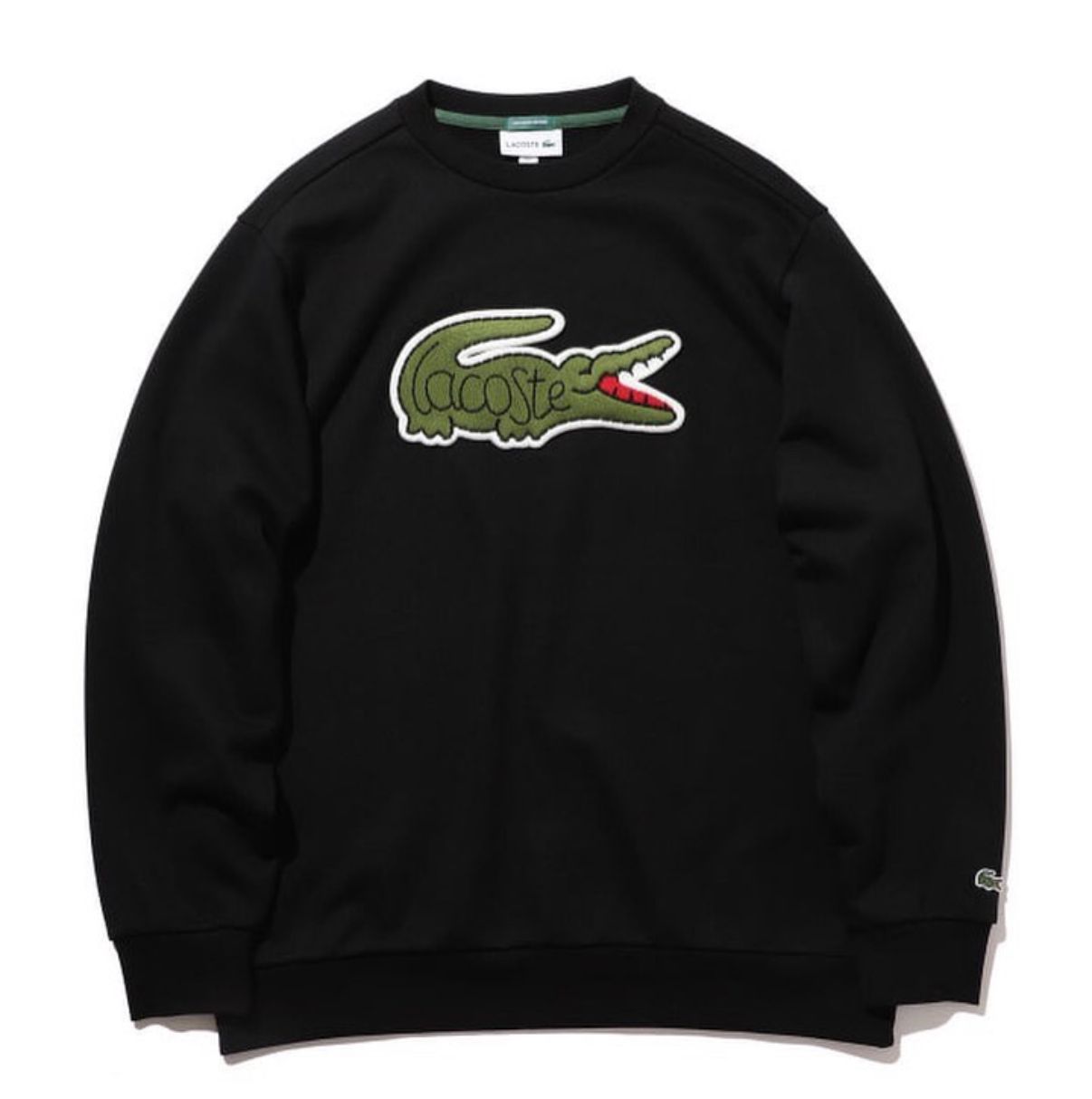 SUDADERA LACOSTE CON PARCHE DEL LOGO