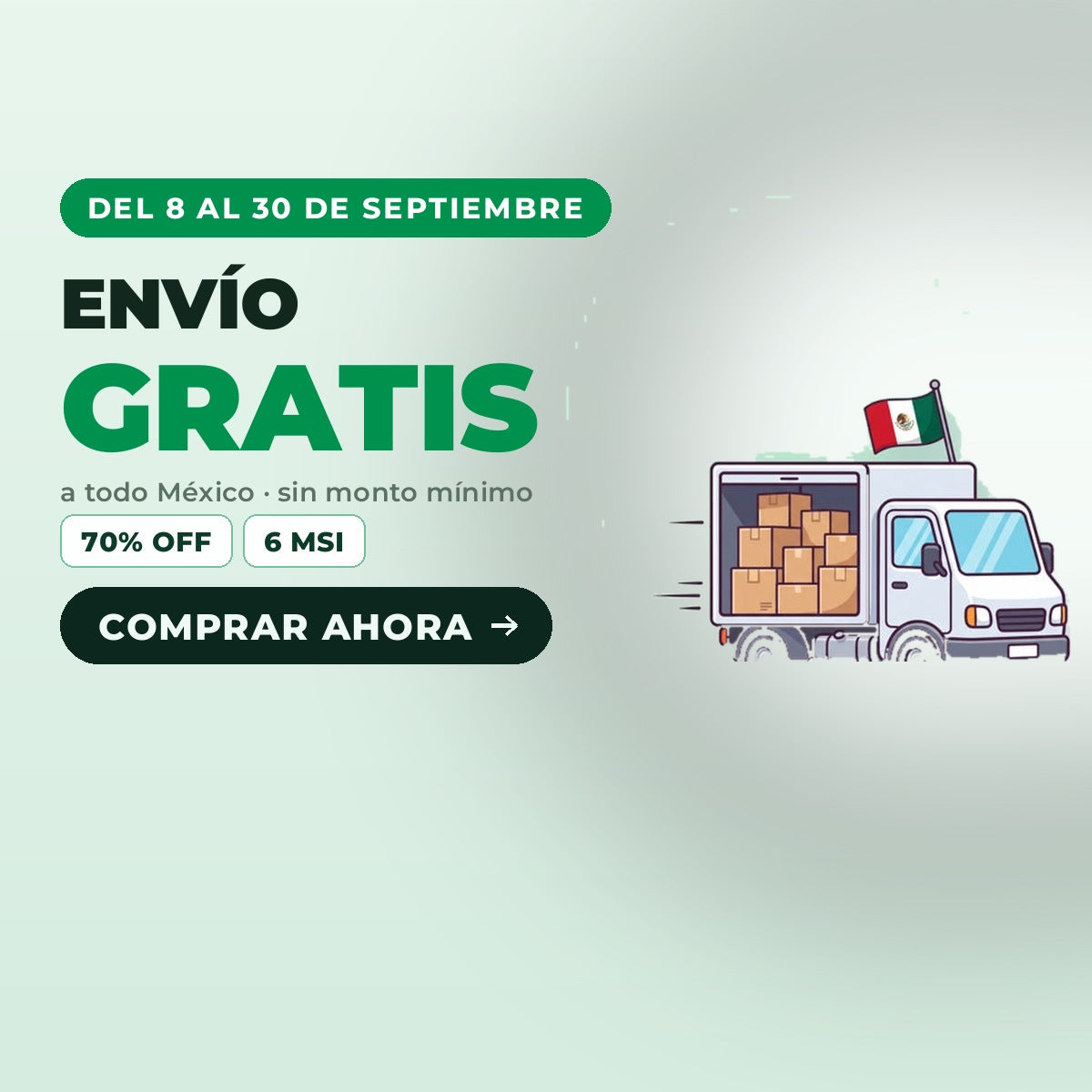 Envio gratis a todo Mexico sin monto minimo