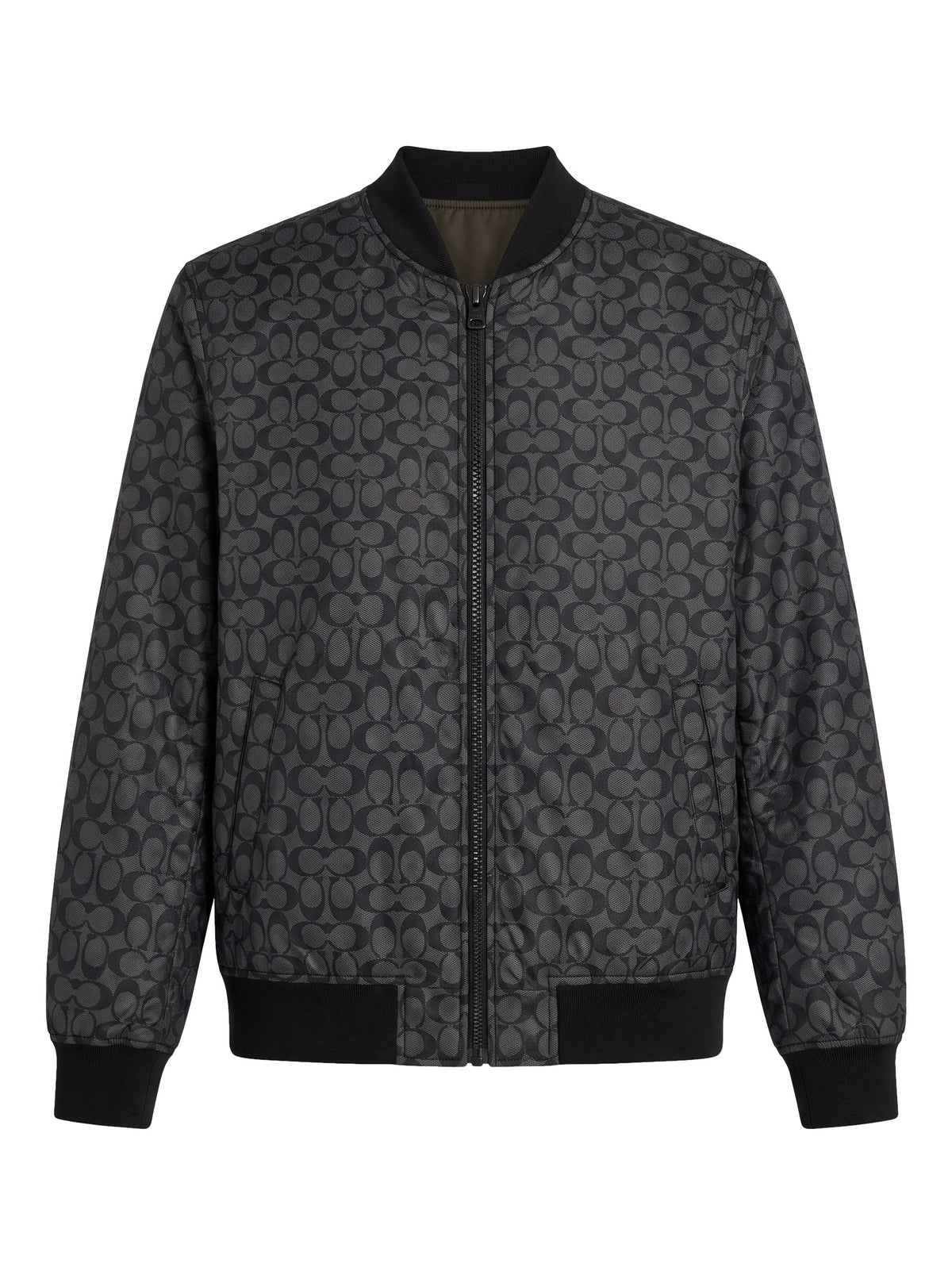 Chamarra COACH doble vista (camel / gris) - Boxroom