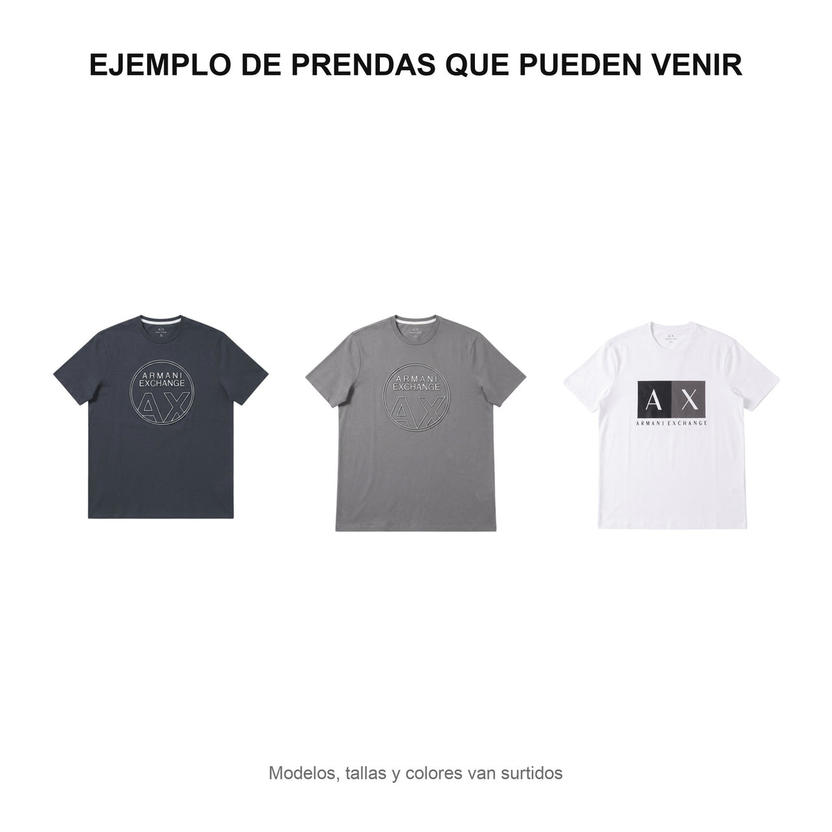 Paquete Mayoreo · Arranque — 5 playeras Armani - Boxroom