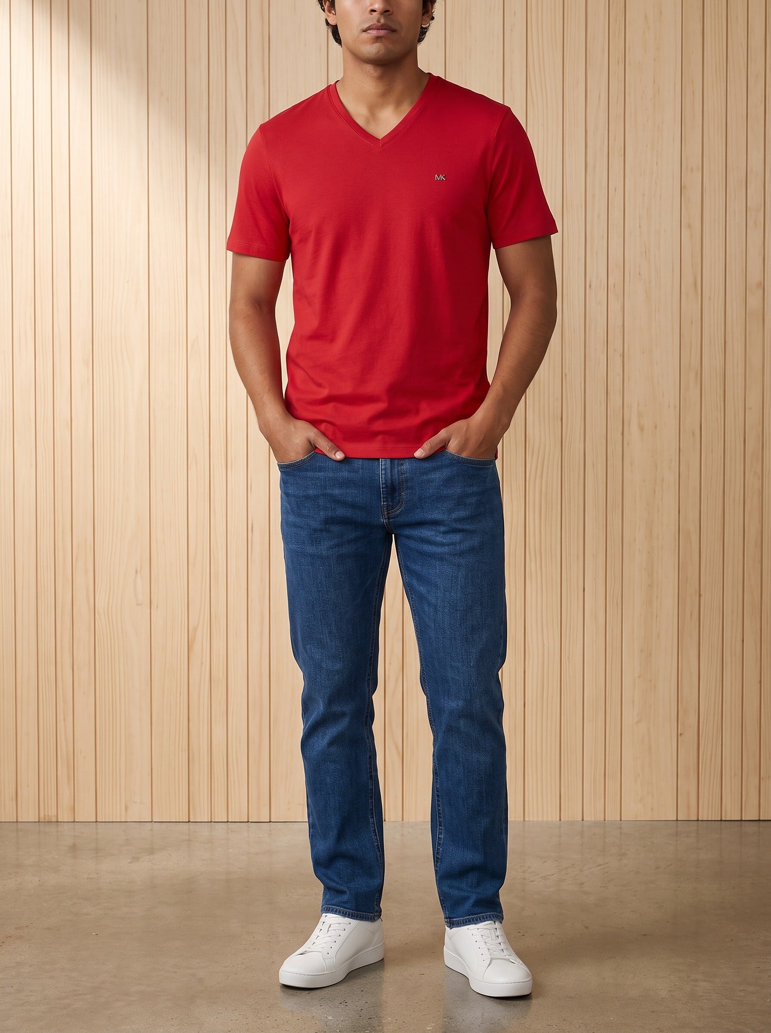 Playera cuello tipo V Michael Kors - Boxroom