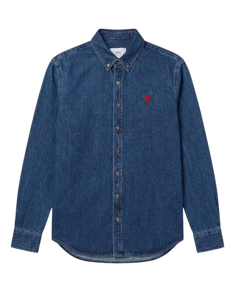 AMI Paris Camisa con logo bordado