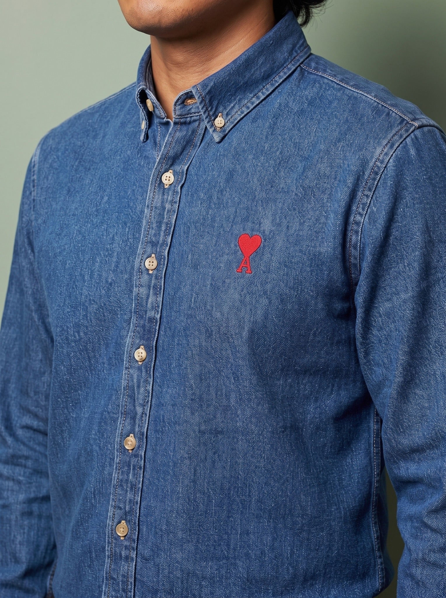 AMI Paris Camisa con logo bordado - Boxroom