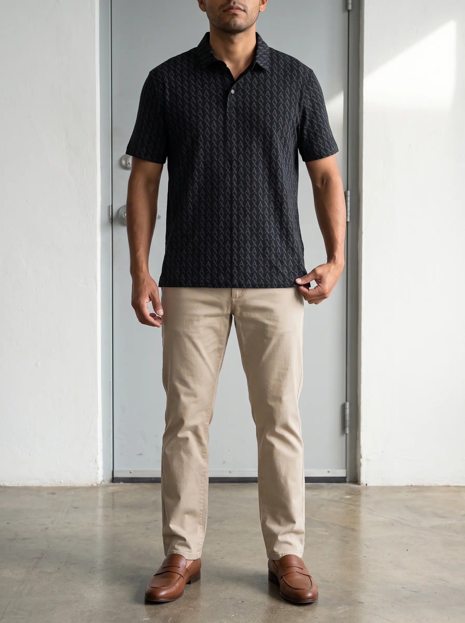Tipo Polo Armani Exchange Monograma duplicado - Boxroom
