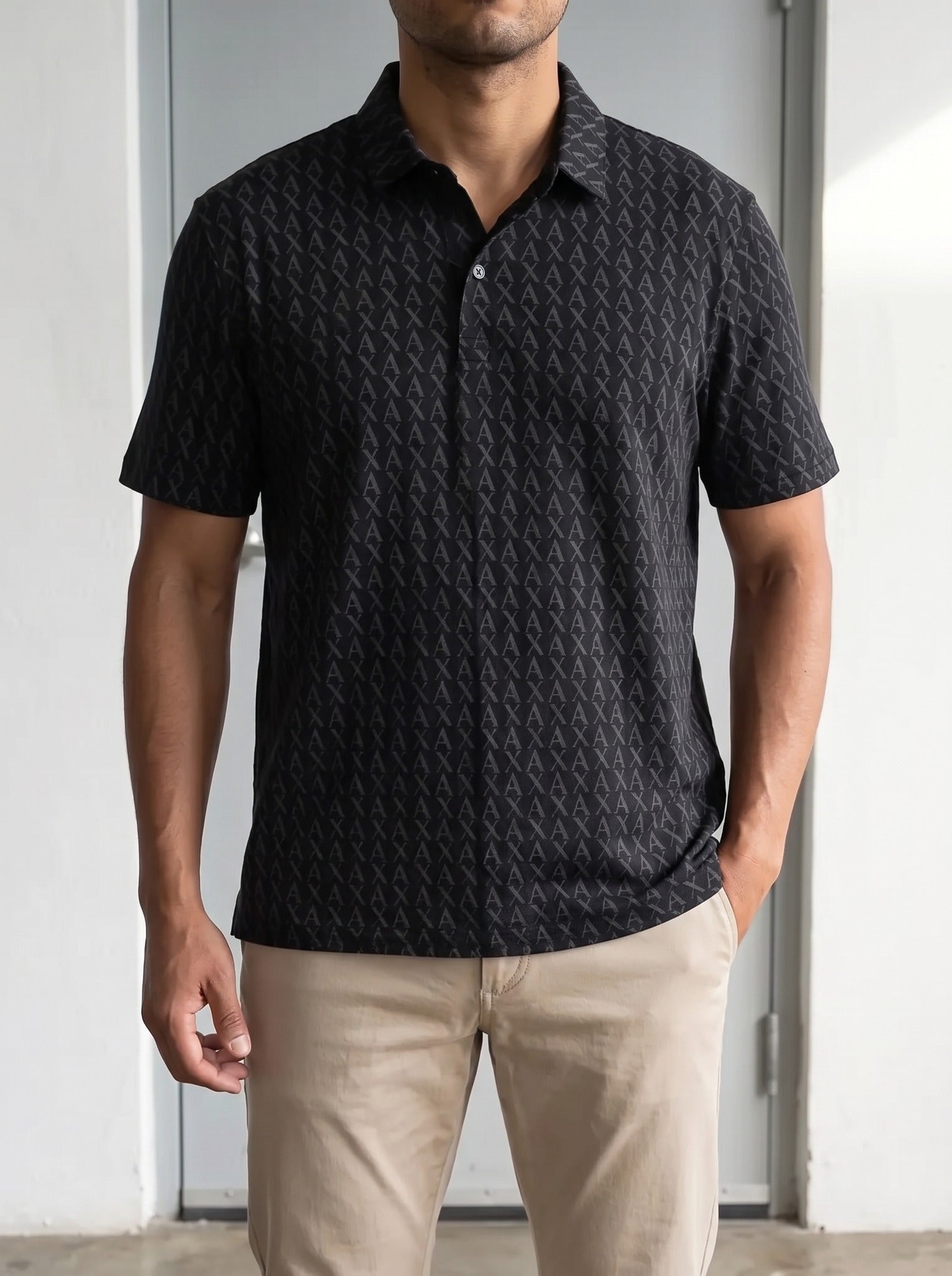 Tipo Polo Armani Exchange Monograma duplicado - Boxroom