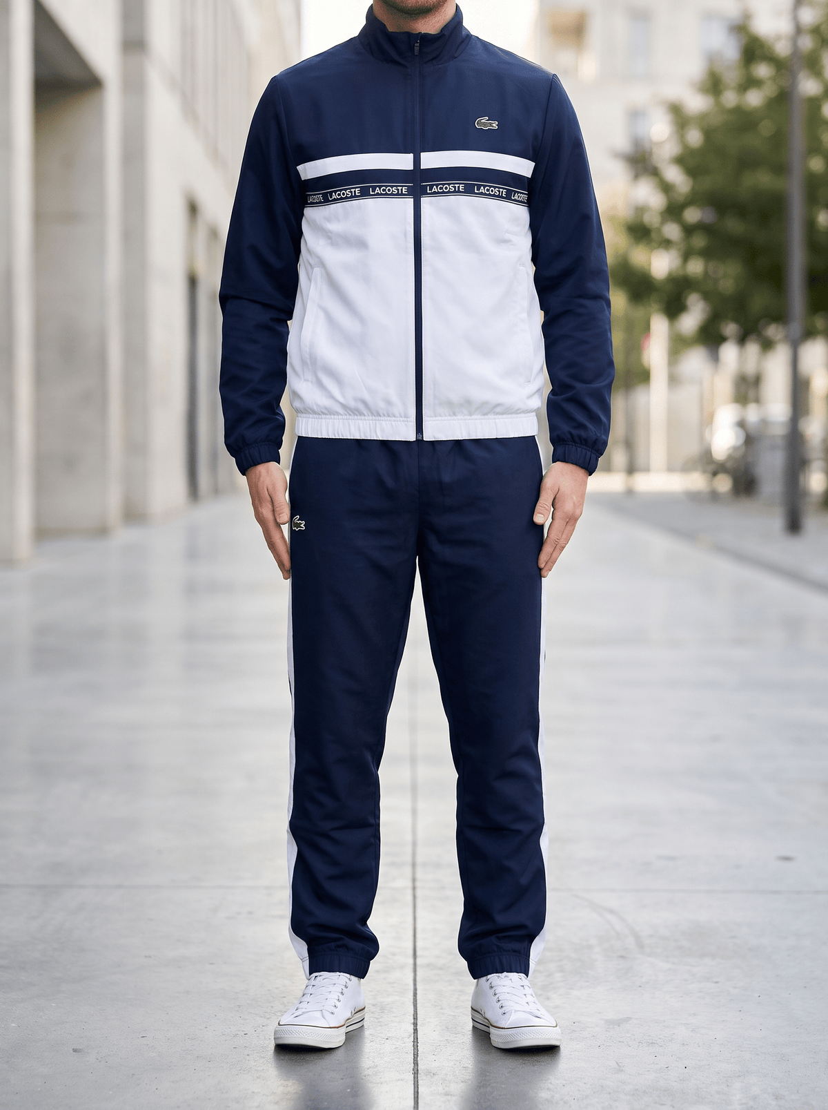 Conjunto Lacoste (chamarra + pants) - Boxroom