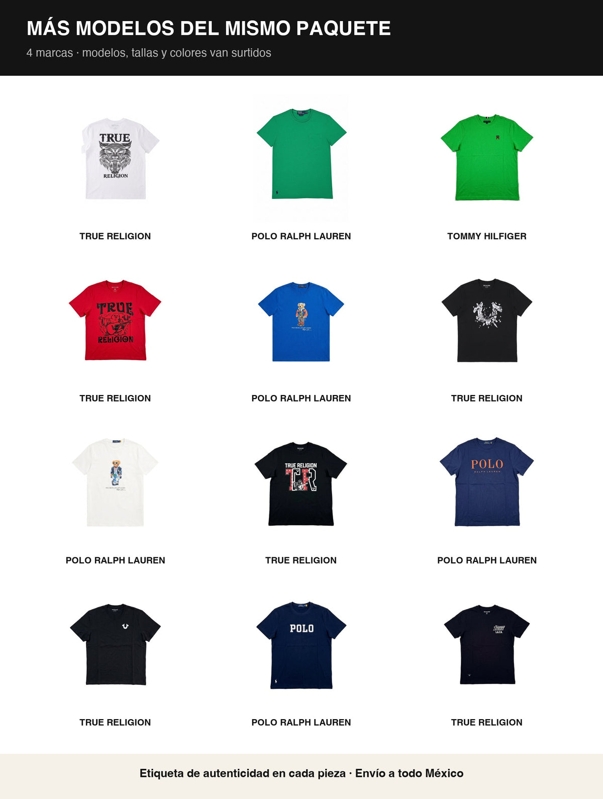 Paquete Mayoreo · 10 playeras de oportunidad — $490 c/u - Boxroom