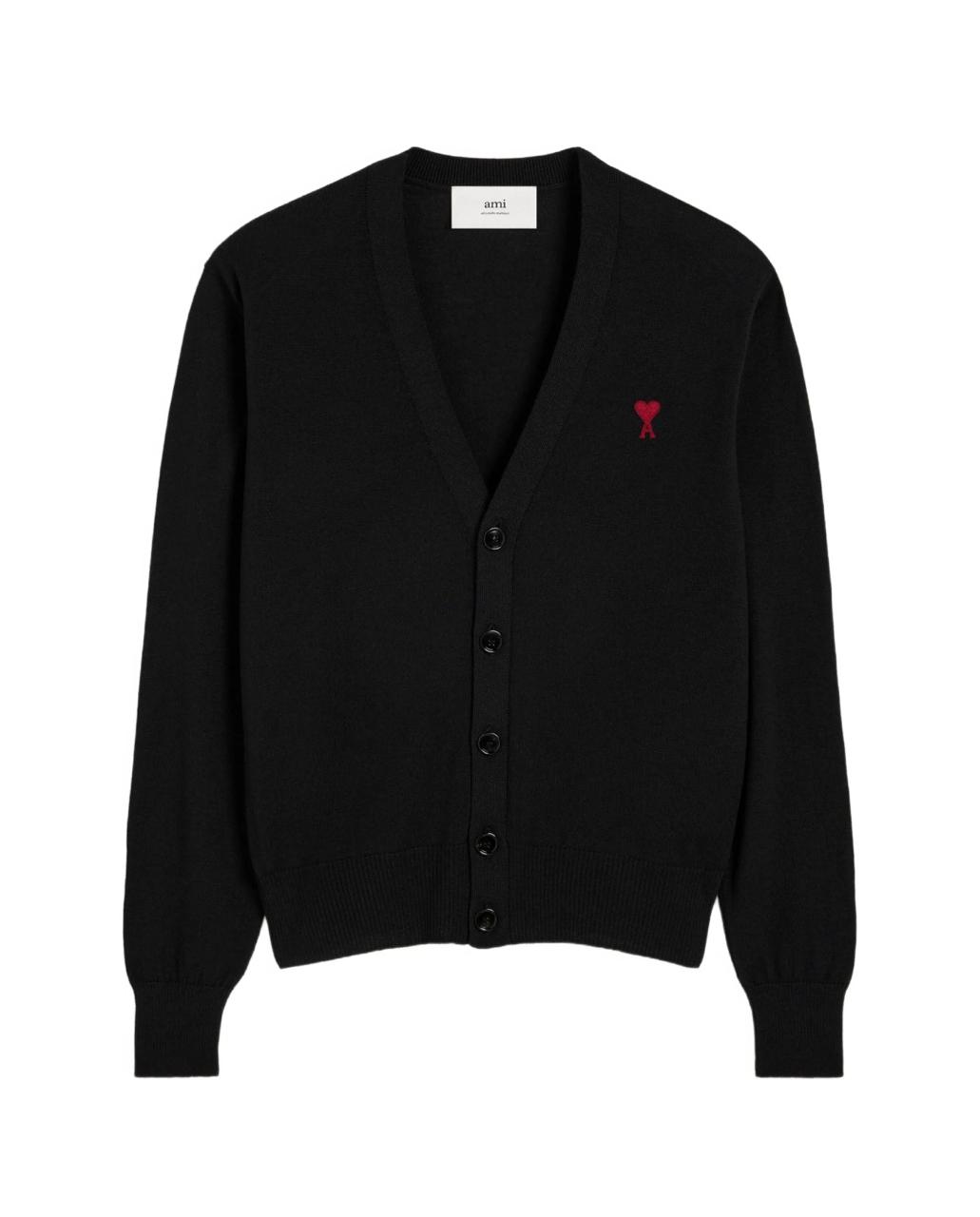 AMI Cárdigan con logo bordado