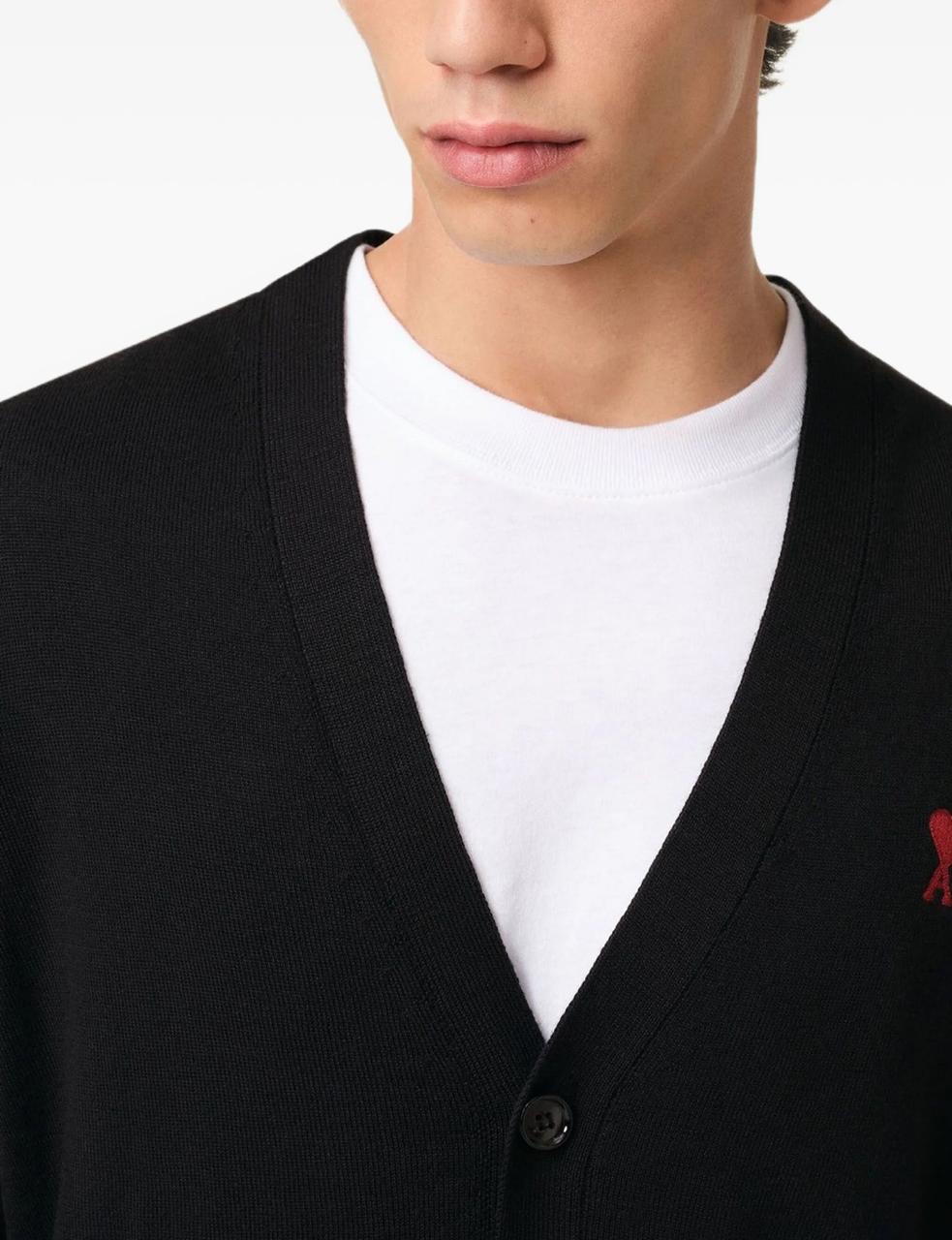 AMI Cárdigan con logo bordado