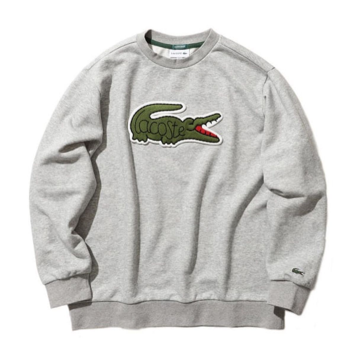 SUDADERA LACOSTE CON PARCHE DEL LOGO