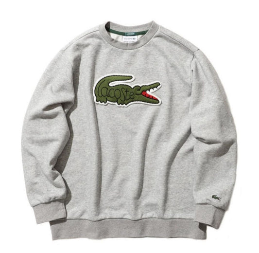 SUDADERA LACOSTE CON PARCHE DEL LOGO