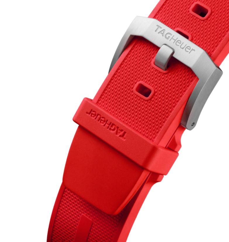 Reloj cronógrafo de acero TAG Heuer Formula 1 de cuarzo con esfera de color rojo