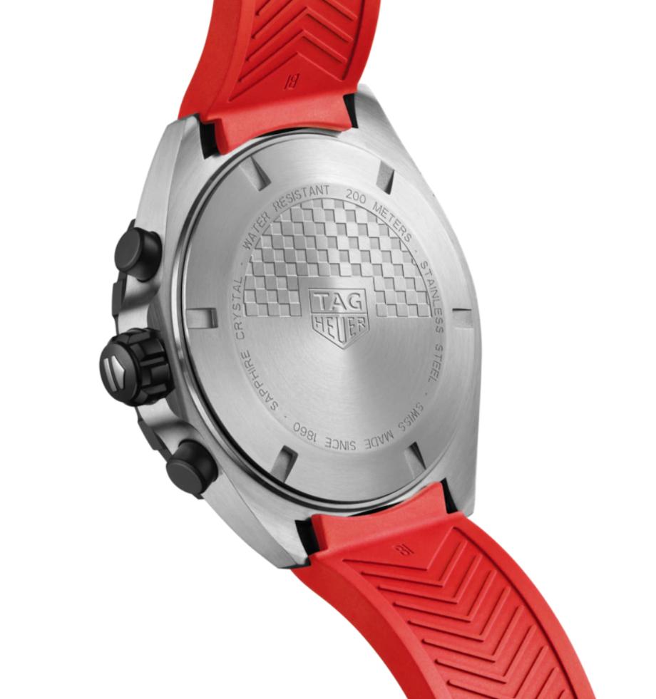 Reloj cronógrafo de acero TAG Heuer Formula 1 de cuarzo con esfera de color rojo