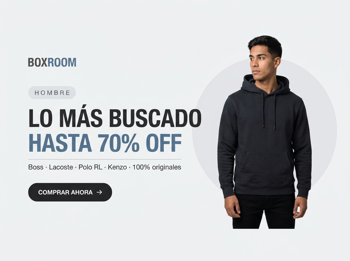 Lo más buscado en hombre, hasta 70% off en marcas originales