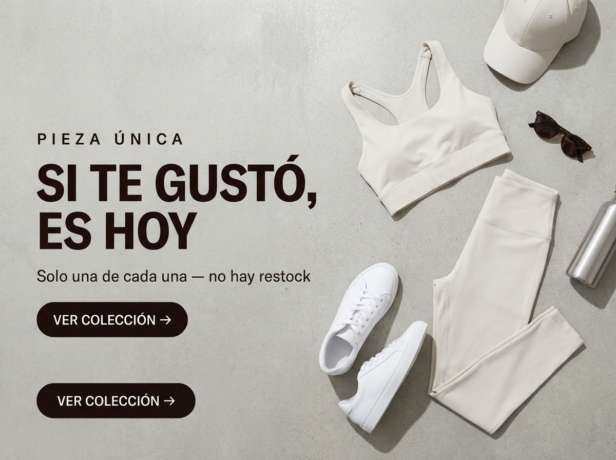Pieza única: si te gustó, es hoy. No hay restock