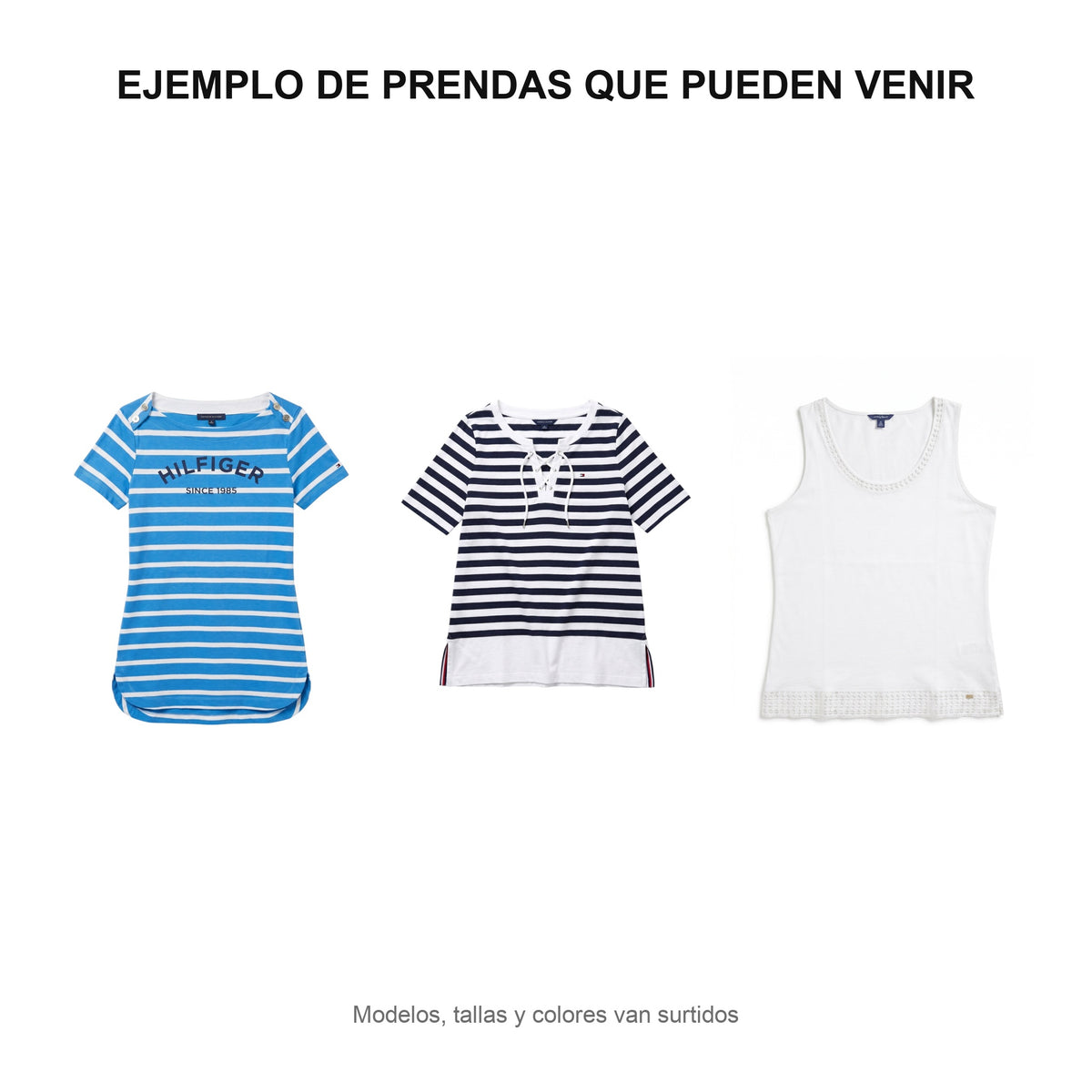 Paquete Mayoreo · 10 playeras Tommy Hilfiger dama — $380 c/u - Boxroom