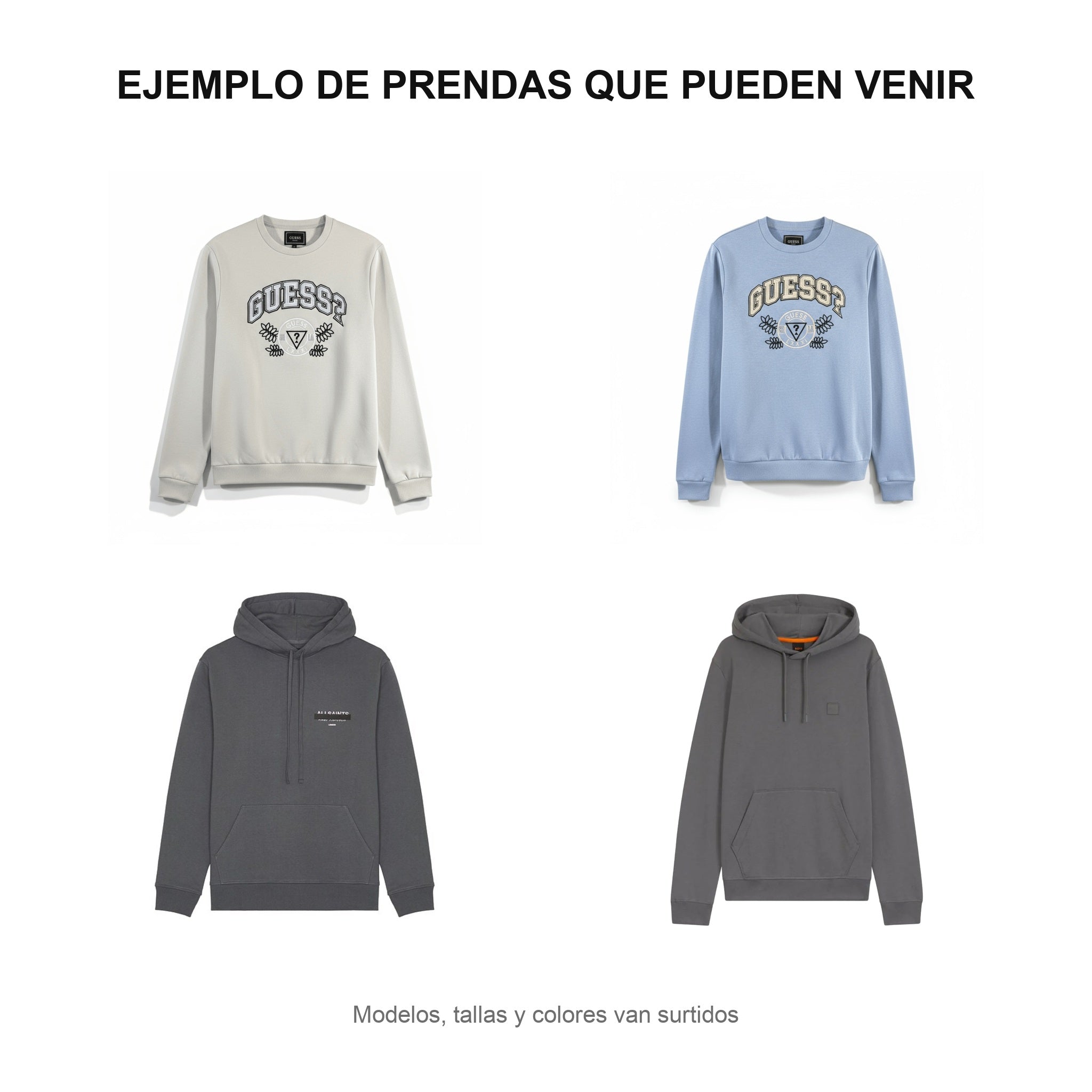 Paquete Mayoreo · Sudaderas — 5 sudaderas surtidas - Boxroom